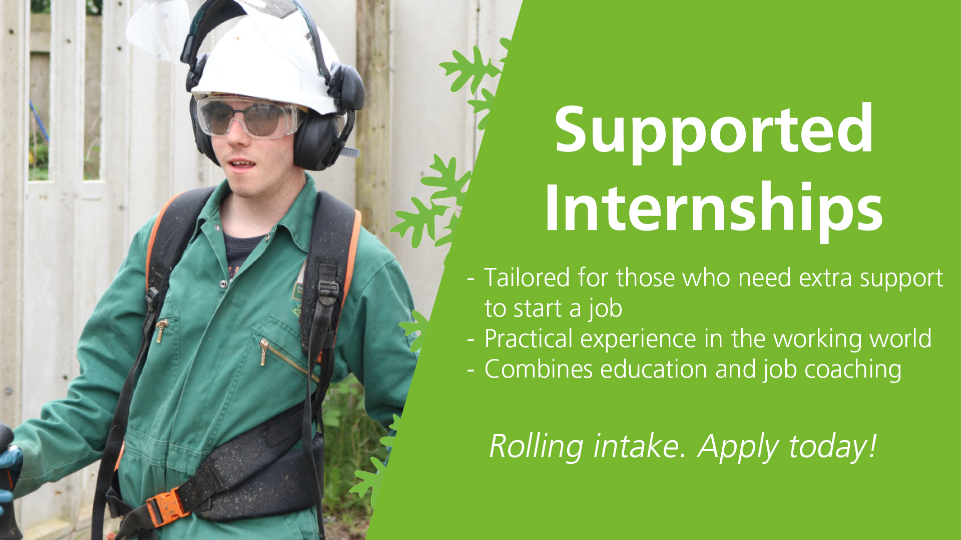 Supported Internships ema homepage banner